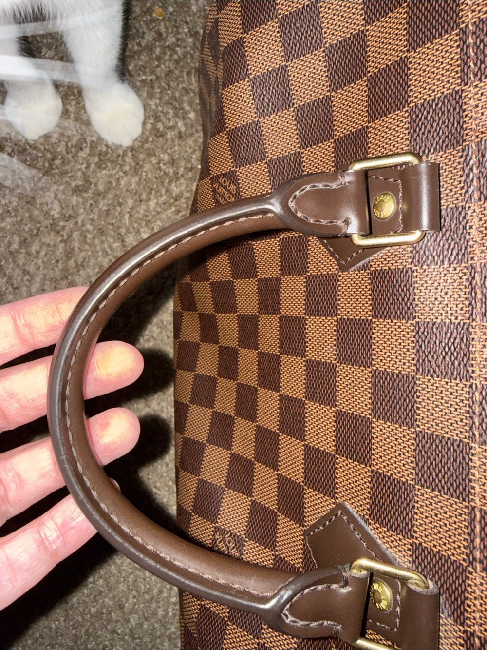 Louis Vuitton Speedy 35 Damier
Ebene Brown Monogram Handbag with Wallet. - Picture 8 of 16